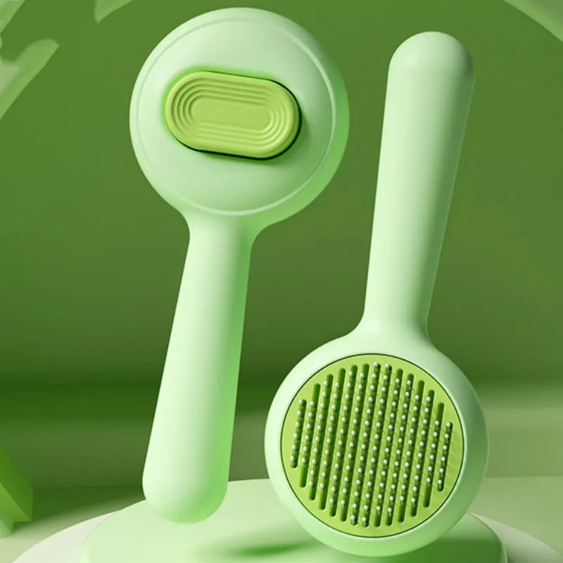 Self-Cleaning Pet Grooming Brush