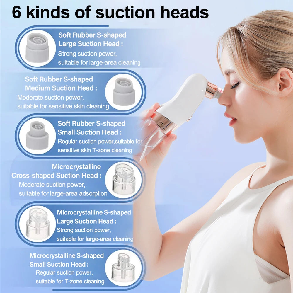 Blackhead Remover Electric Black Head Remover Pore Vacuum Cleaner Micro Small Bubble Rechargeable Water Cycle Black Dot Remove