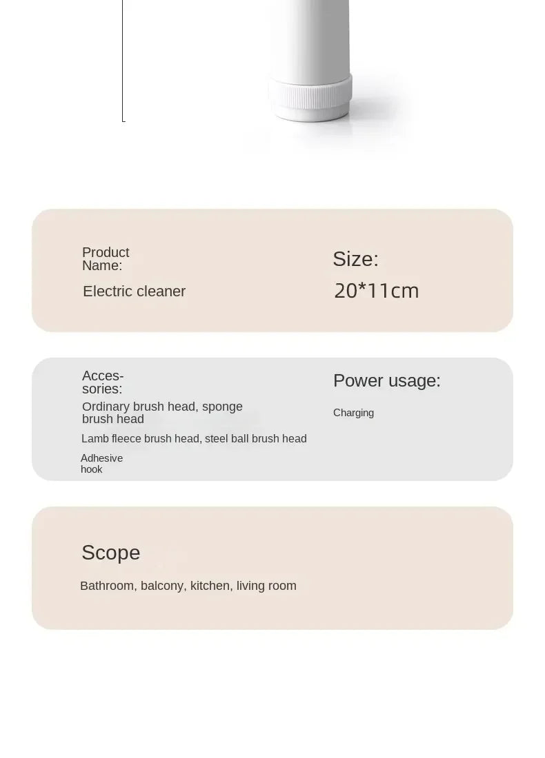 Multi-Functional Electric Cleaning Brush