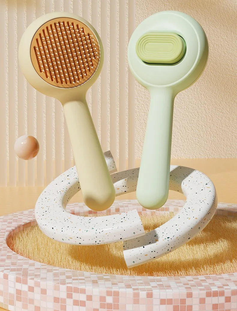 Self-Cleaning Pet Grooming Brush