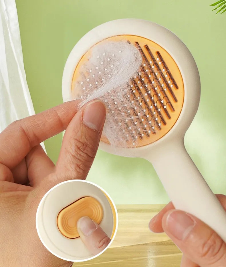 Self-Cleaning Pet Grooming Brush