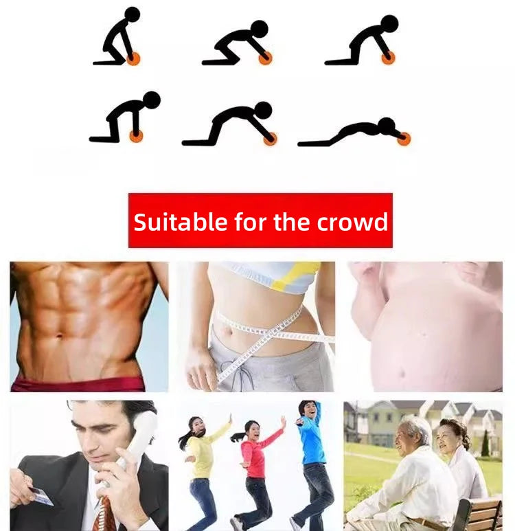 UniversalSports Fitness Abs Roller for Men and Women Silent Abdominal Wheel for Core Strength Toning Slimming Home Gym Equipment