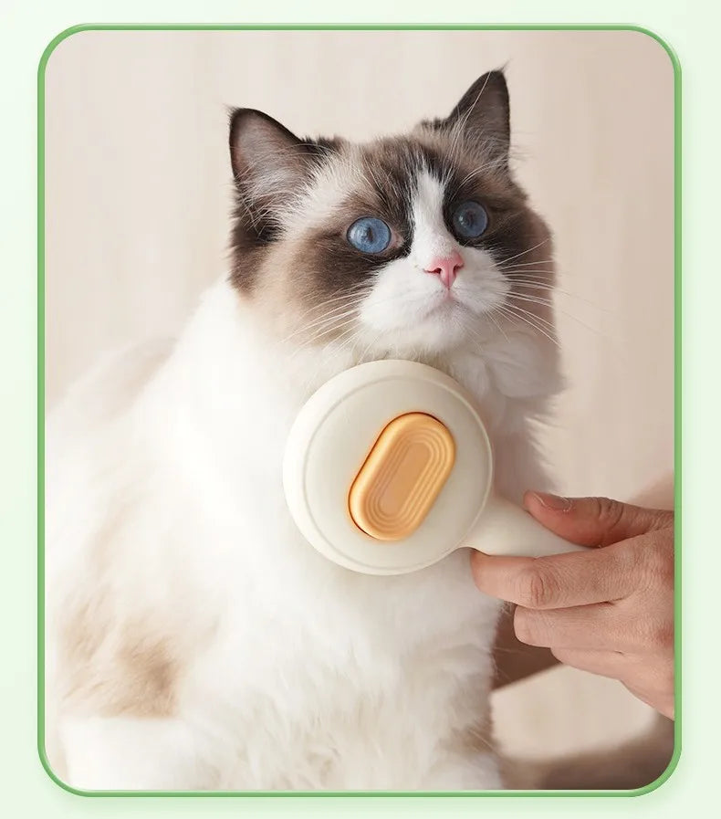 Self-Cleaning Pet Grooming Brush