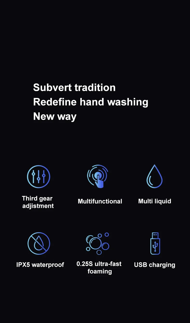 Touchless Automatic Soap Dispenser (USB Rechargeable)