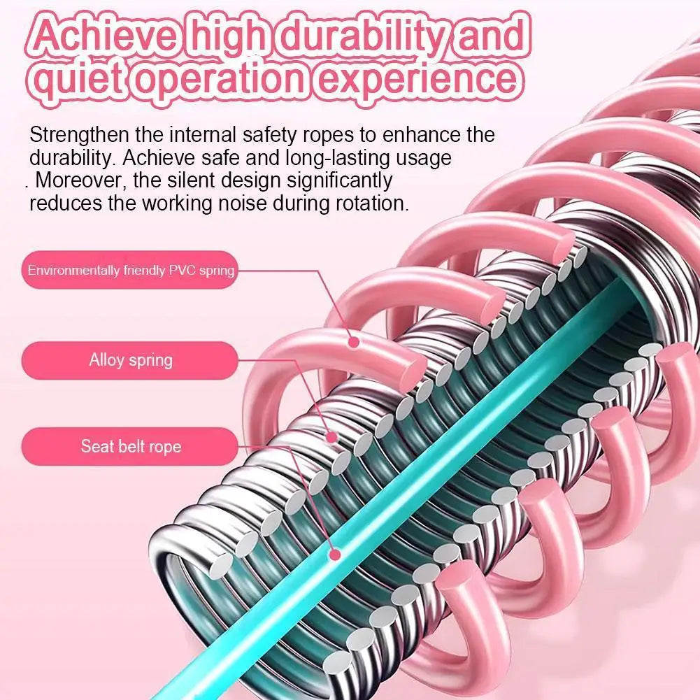 Fitness Circle Portable Exercise Ring Foldable Waist Shaping Soft Spring Circle Abdominal Exercise Ring Used for Aerobic Exercis