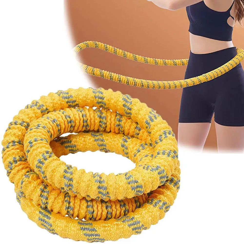 Fitness Circle Portable Exercise Ring Foldable Waist Shaping Soft Spring Circle Abdominal Exercise Ring Used for Aerobic Exercis