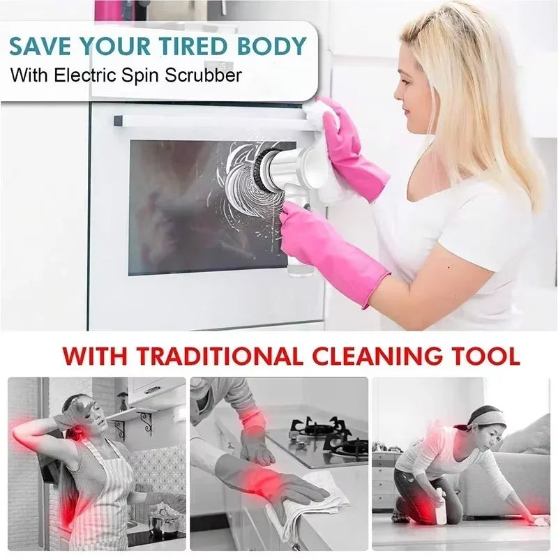 Multi-Functional Electric Cleaning Brush