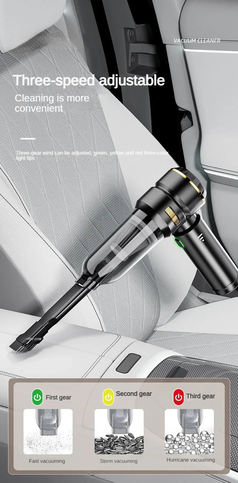 Mini Car Vacuum Cleaner Pro