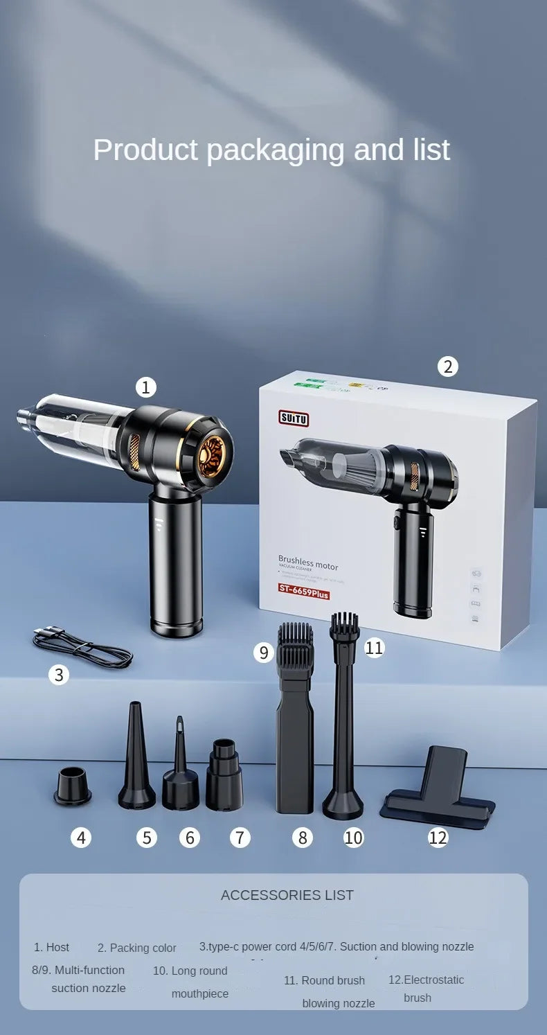 Mini Car Vacuum Cleaner Pro