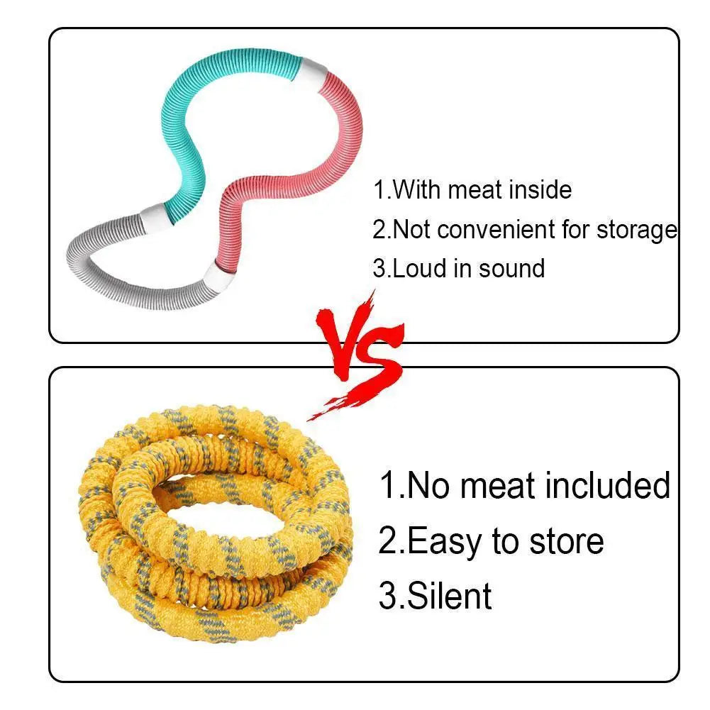 Fitness Circle Portable Exercise Ring Foldable Waist Shaping Soft Spring Circle Abdominal Exercise Ring Used for Aerobic Exercis