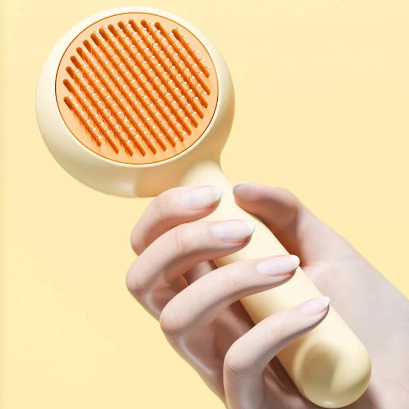 Self-Cleaning Pet Grooming Brush