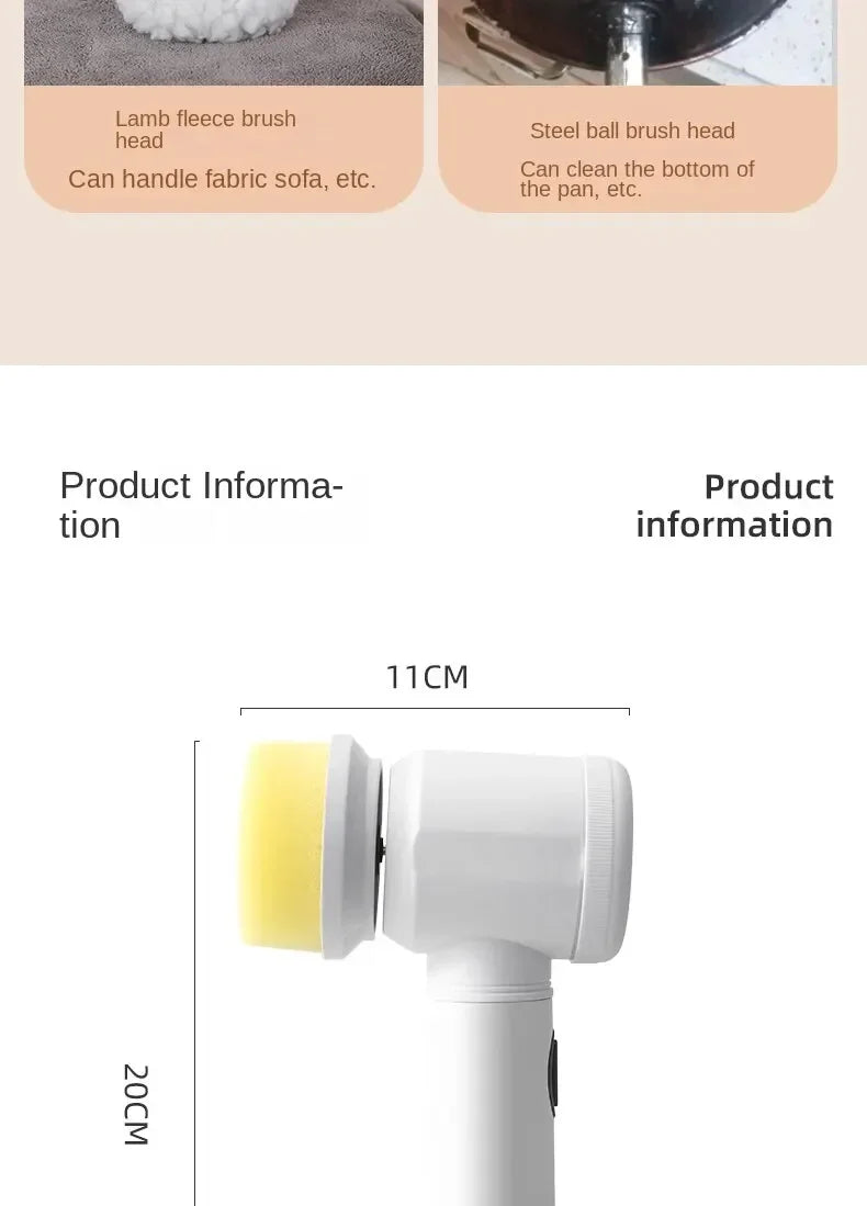 Multi-Functional Electric Cleaning Brush