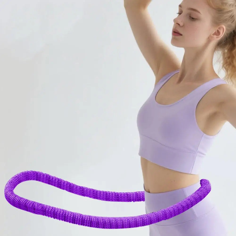 Fitness Circle Portable Exercise Ring Foldable Waist Shaping Soft Spring Circle Abdominal Exercise Ring Used for Aerobic Exercis