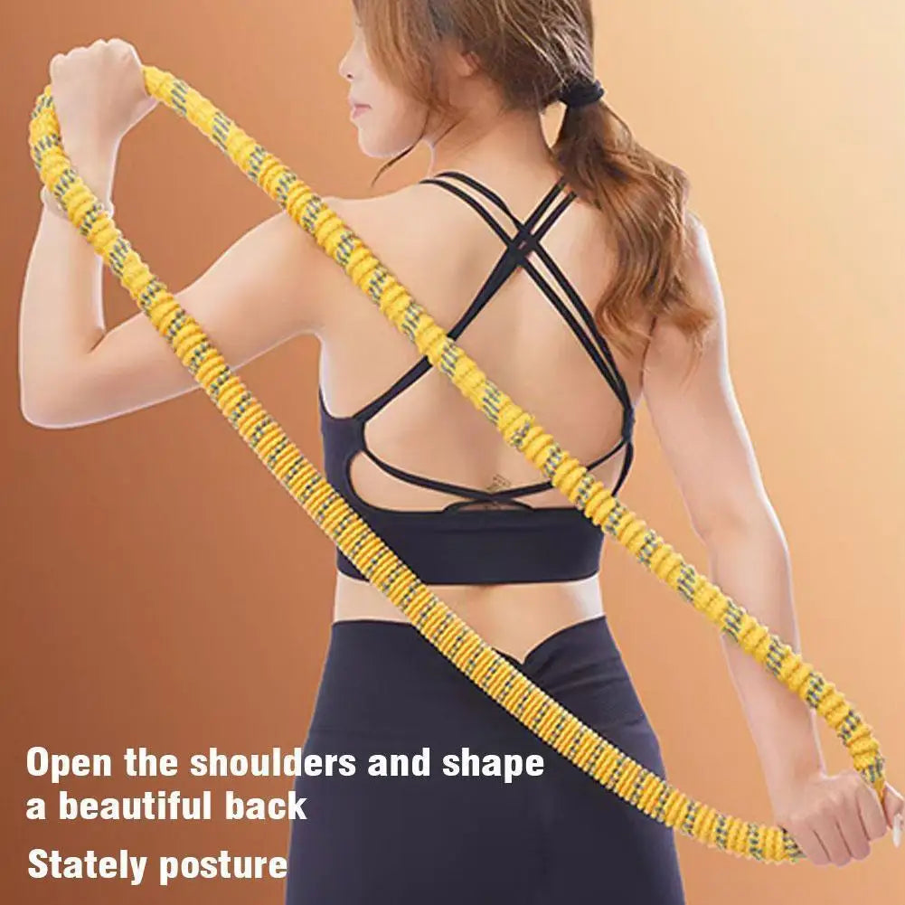 Fitness Circle Portable Exercise Ring Foldable Waist Shaping Soft Spring Circle Abdominal Exercise Ring Used for Aerobic Exercis