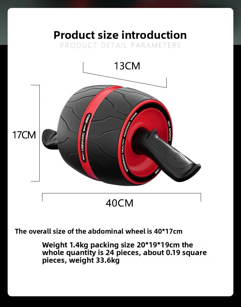 Rebound Ab Roller Knee Mat - Home Gym Fitness Equipment for Core Strength Training Belly Wheel Workout