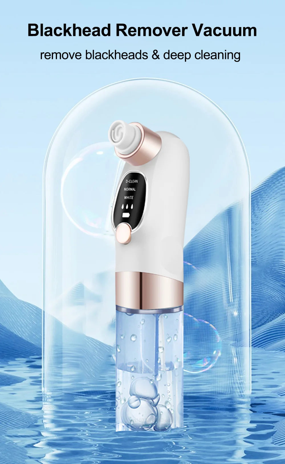 Blackhead Remover Electric Black Head Remover Pore Vacuum Cleaner Micro Small Bubble Rechargeable Water Cycle Black Dot Remove