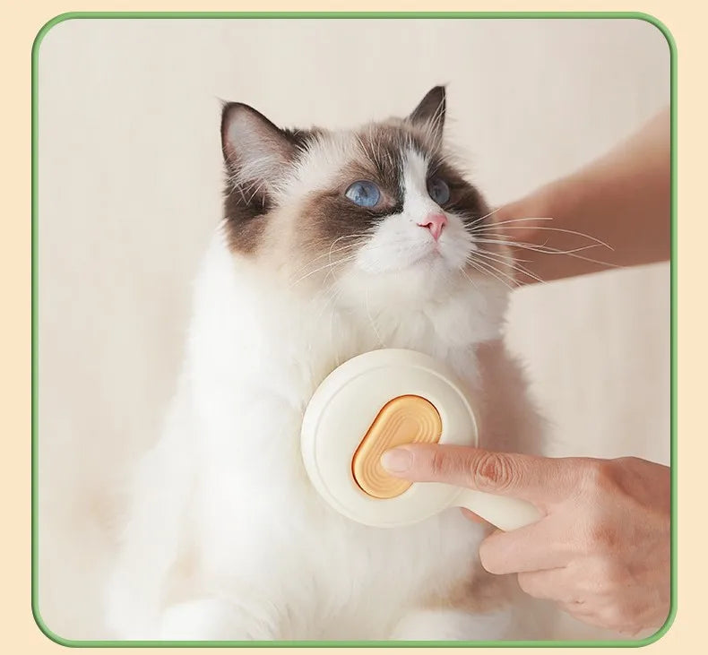 Self-Cleaning Pet Grooming Brush