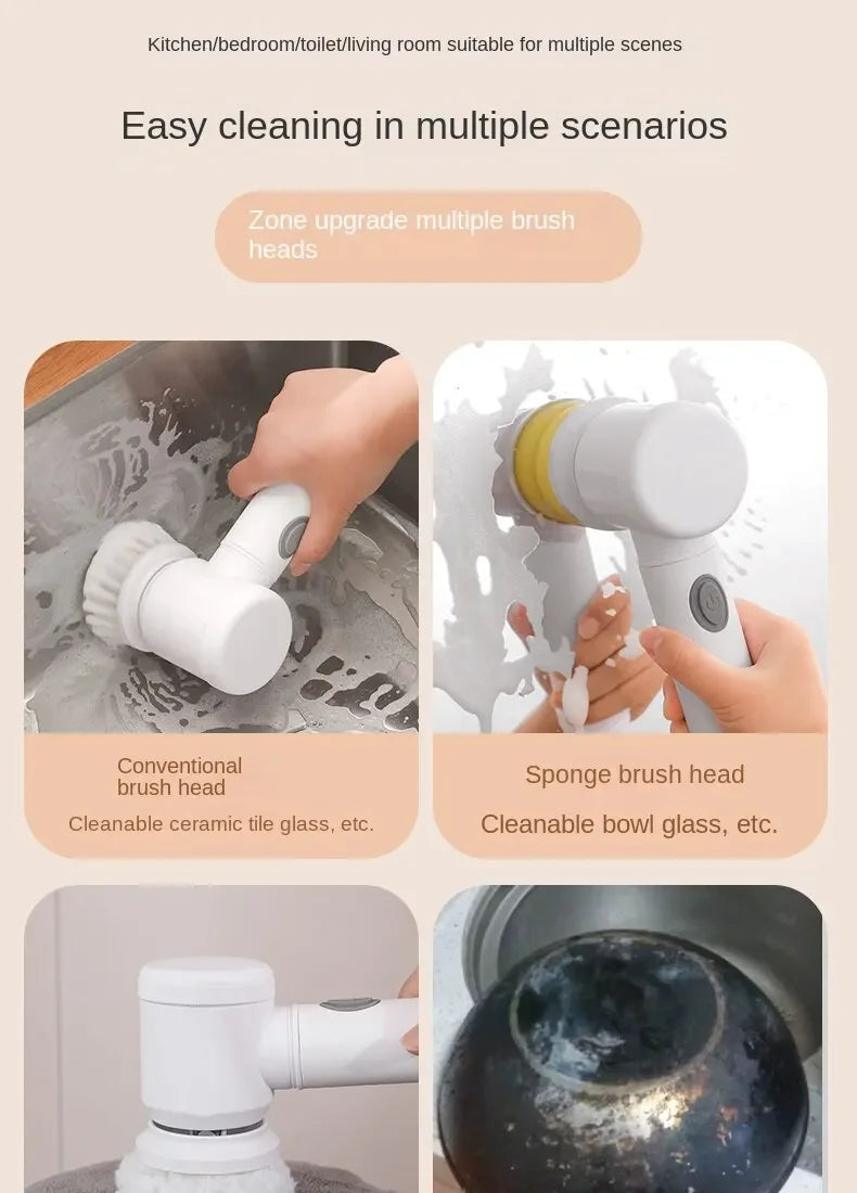 Multi-Functional Electric Cleaning Brush